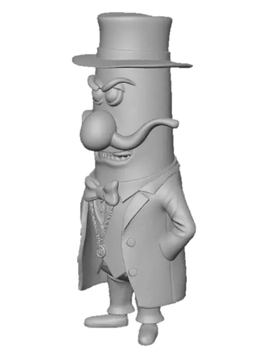 3D model for Un hot dog méchant inspiré d'un gangster