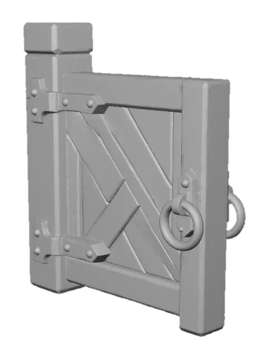 3D model for Rustic Garden Gate