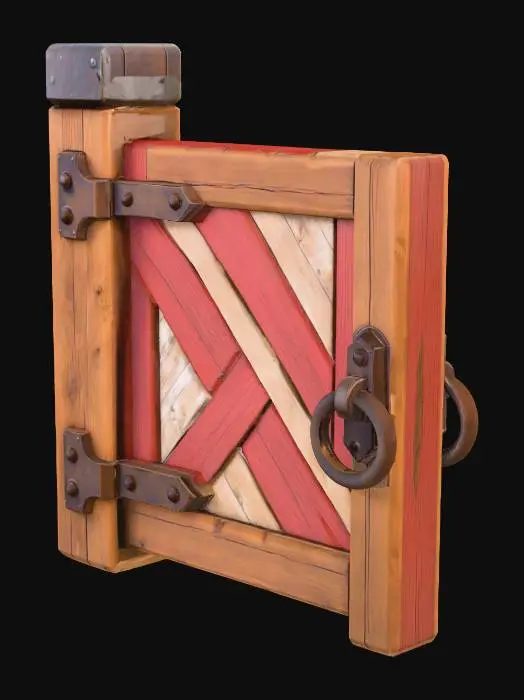 3D model for Rustic Garden Gate