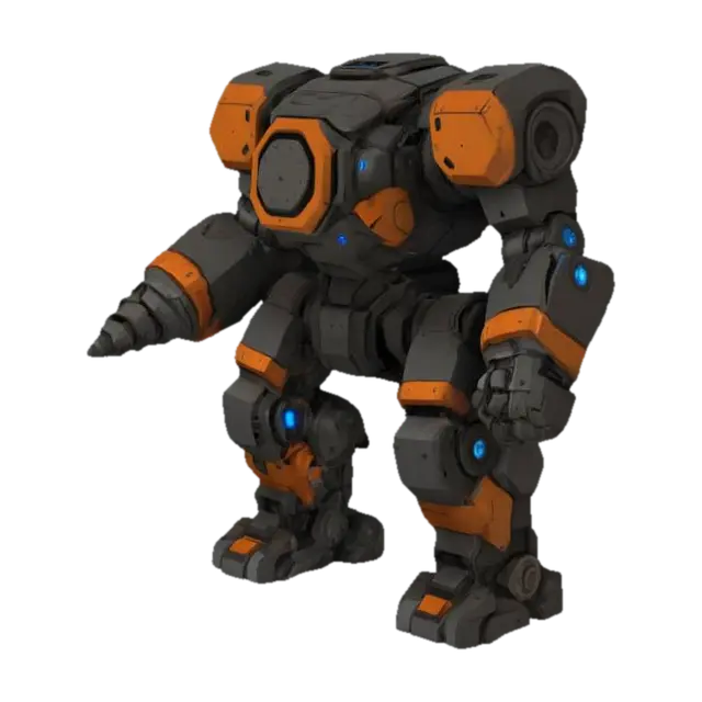 DrillBot Power Core - Engineering-3D-modell, genererad av AI