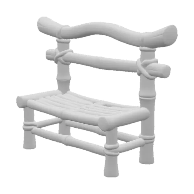 3D model for Bamboo Bench Design