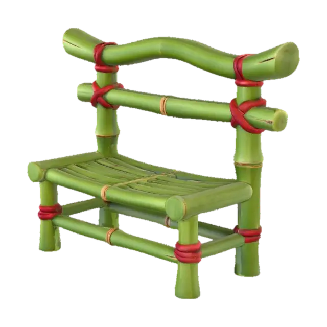 3D model for Bamboo Bench Design