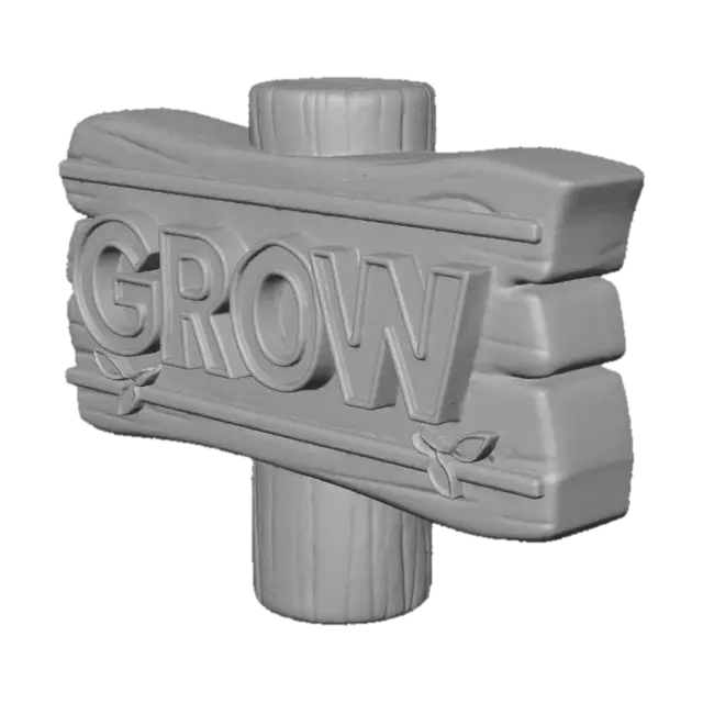 3D model for Growth Signboard