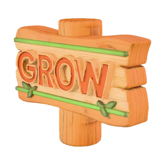 3D model for Growth Signboard