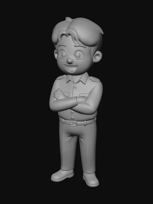 3D model for Confident Cadet