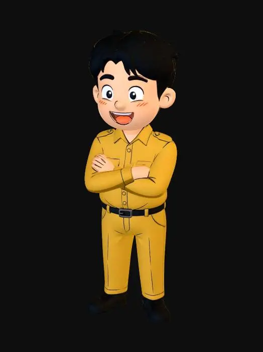 3D model for Confident Cadet