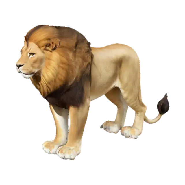 Lion - Bigcat 3D model, vytvořený pomocí AI
