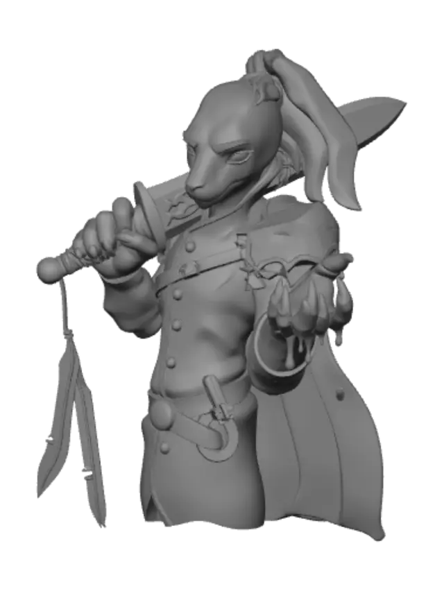 3D model for Crimson Claw Knight