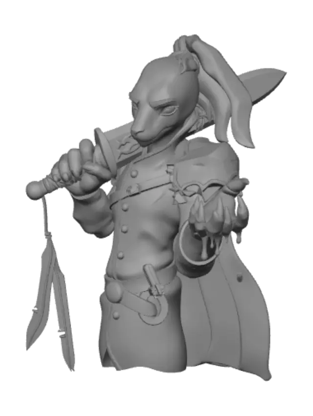 3D model for Crimson Claw Knight