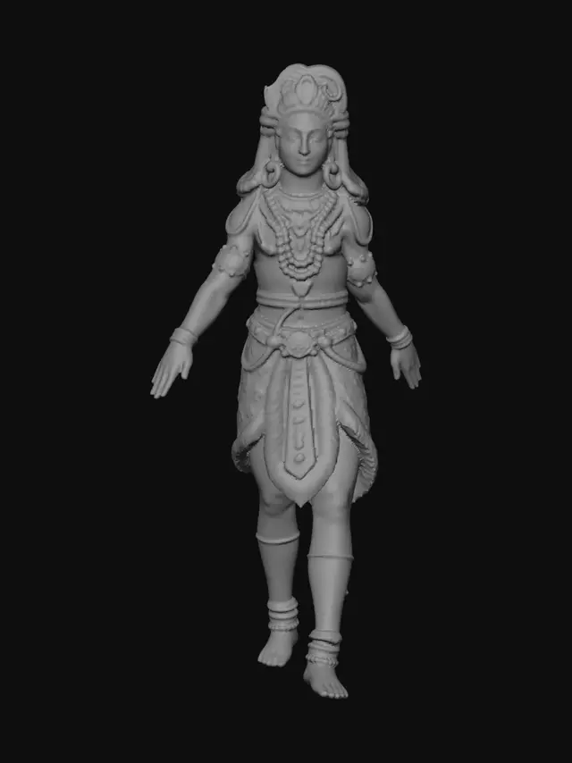 3D model for Golden Prince of the Leopard Skin