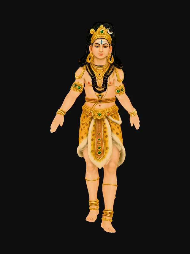 3D model for Golden Prince of the Leopard Skin