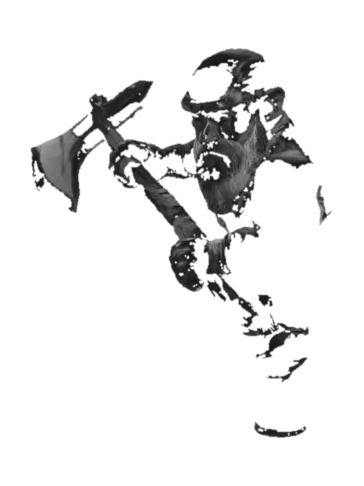 Axeman Dwarf Sketch 3D model, vytvořený pomocí AI