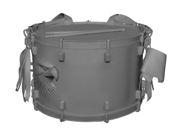 3D model for Patriotic USA Drum