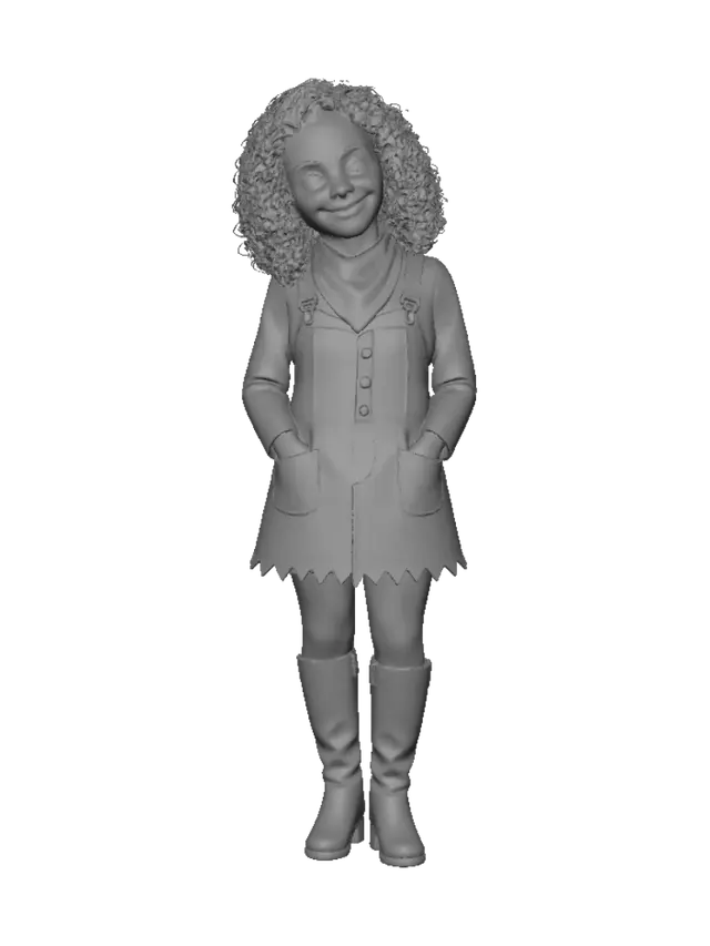 3D model for Curly Pinafore Portrait