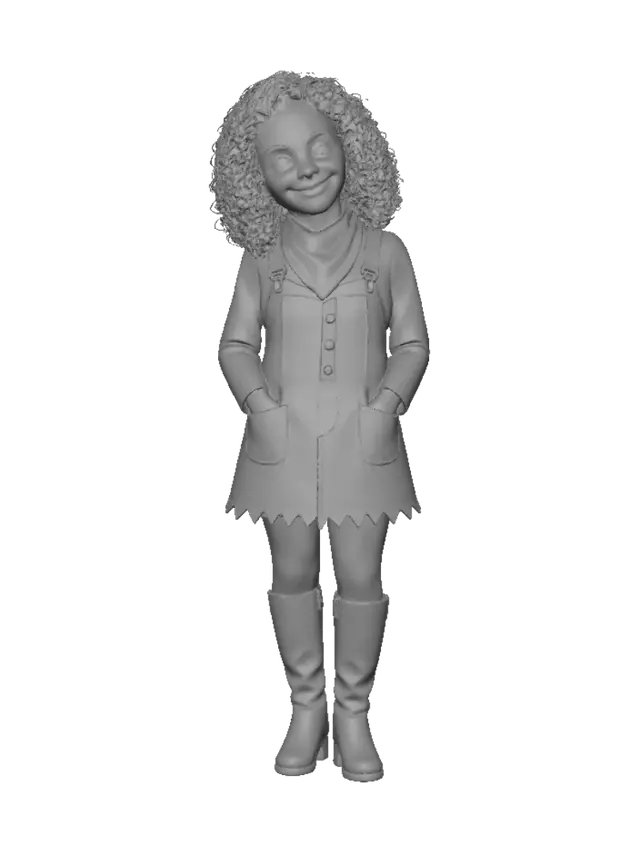 3D model for Curly Pinafore Portrait