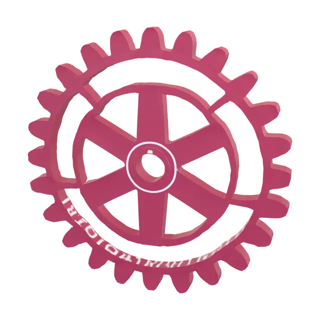 3D model for Rotary International Logo