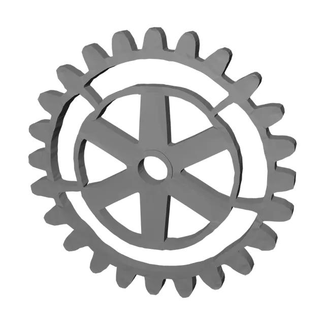 3D model for Rotary International Logo