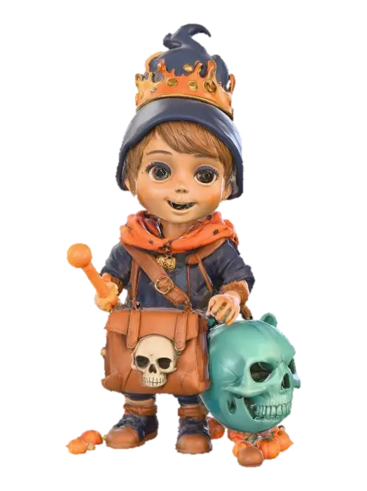 Candy Conqueror, #Halloween2025# 3D model, vytvořený pomocí AI