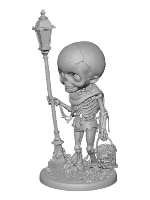 3D model for Skeleton's Halloween Stroll, #Halloween2025#