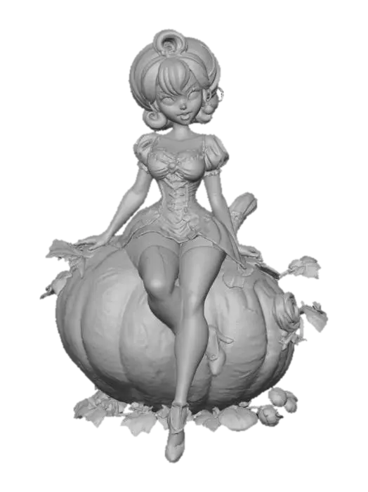 3D model for Pumpkin Princess