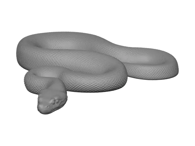 3D model for Coiled Serpent