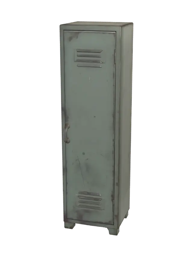 Solitary Locker - Survival 3D model, AI generated