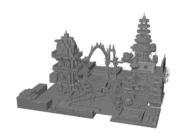 3D model for Sunset Citadel Garden
