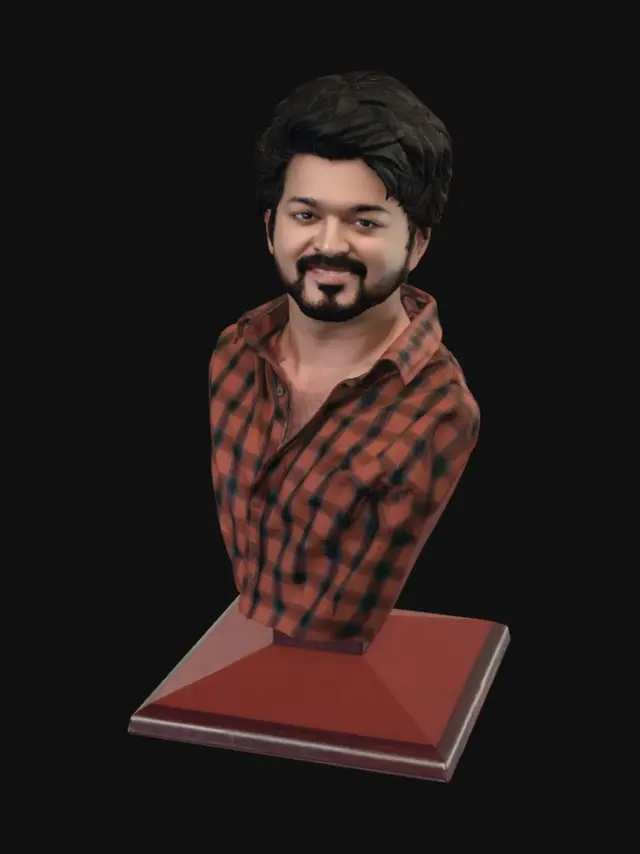 3D model for Warm Plaid Portrait