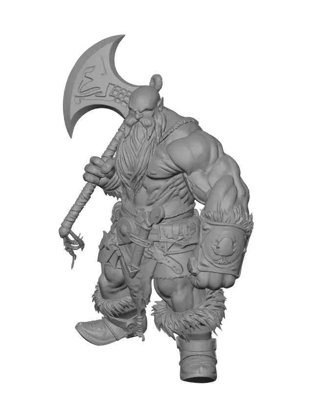 3D model for Frostbeard Berserker