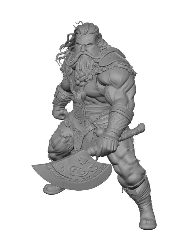 3D model for Crimsonbeard the Stormforged