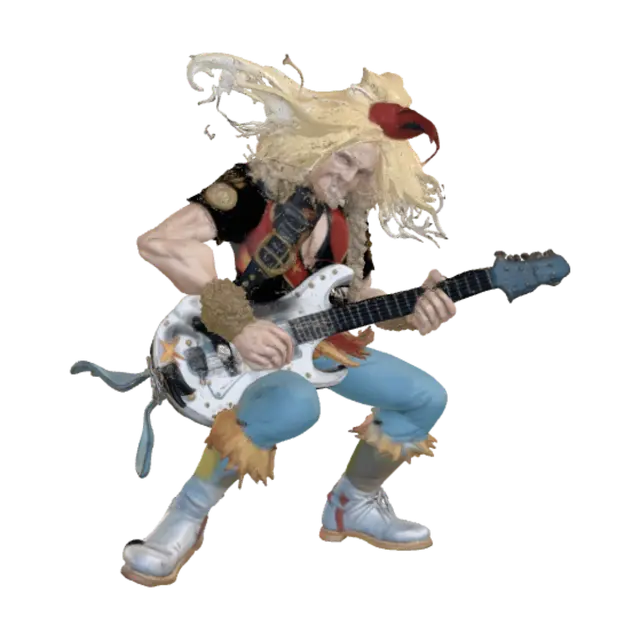 3D model for Blonde Guitar Warrior