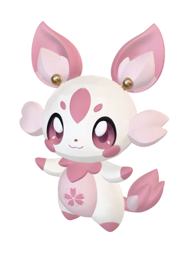 3D model for Pink Blossom Bunny