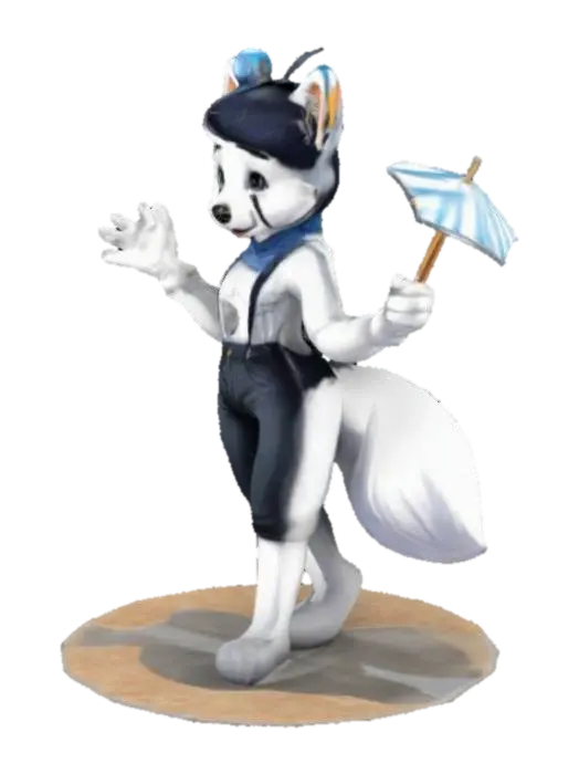 431 - Mime 3D model, vytvořený pomocí AI