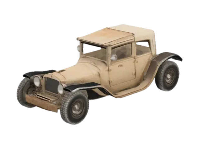 Mô hình 3D Vintage Off-Roader on Muddy Trail - Offroad, được tạo bằng AI