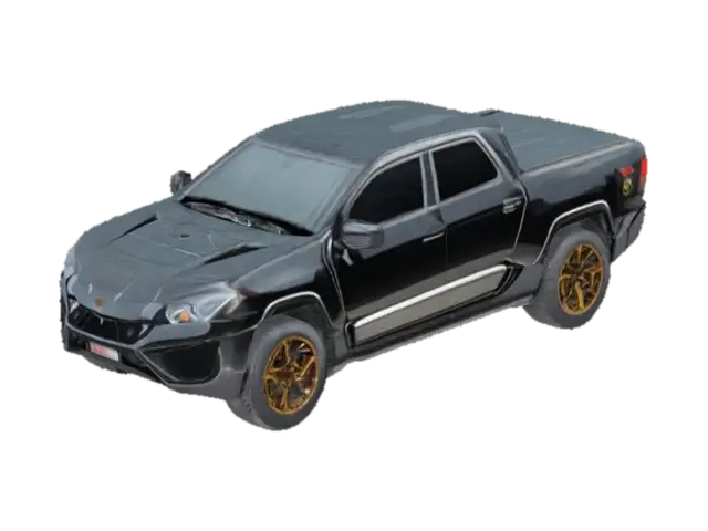 Black Beast Car - New 3D model, vytvořený pomocí AI