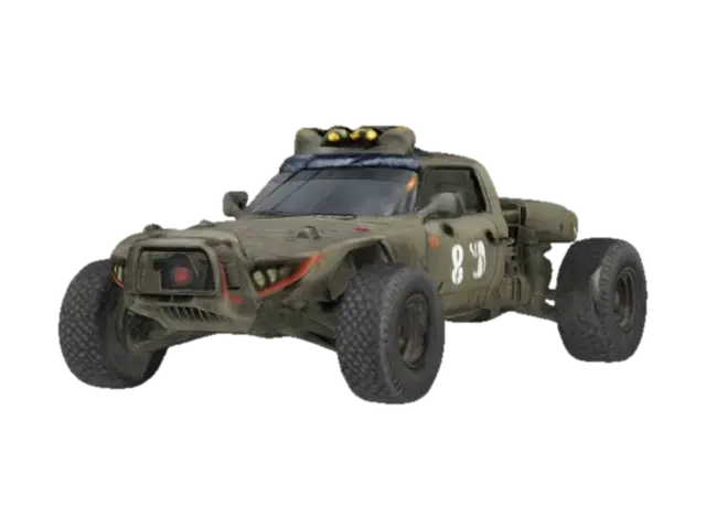 Dust Runner - Rally 3D model, vytvořený pomocí AI