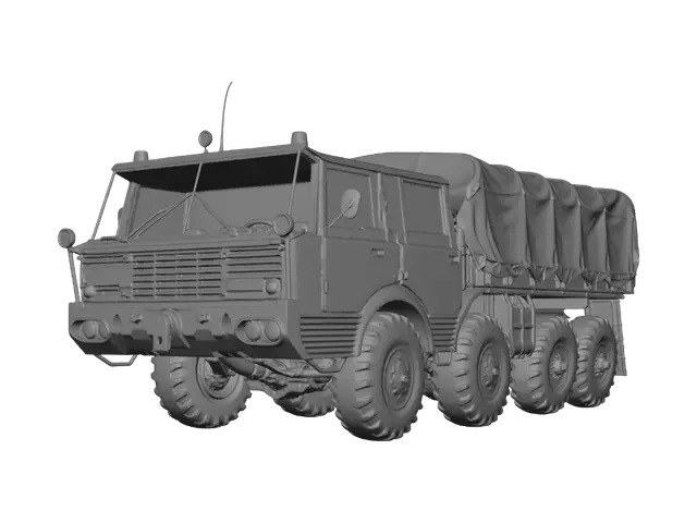 3D model for Tatra 813 military cargo truck