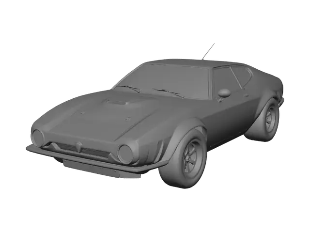3D model for Italian Flag Drift Car