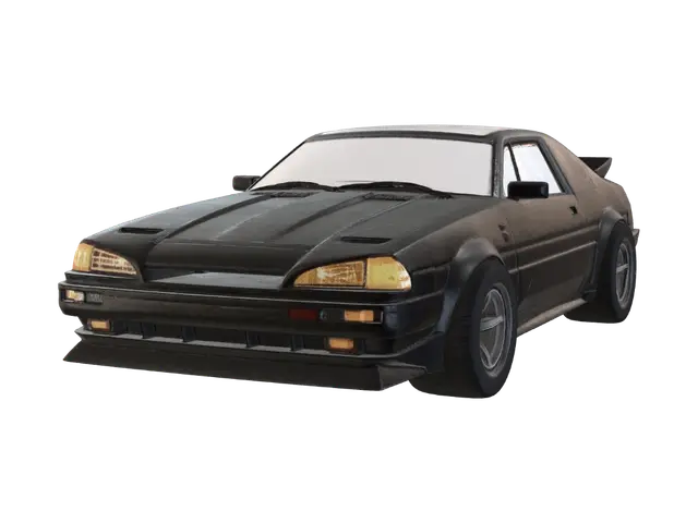 80s racer - Drift 3D model, vytvořený pomocí AI