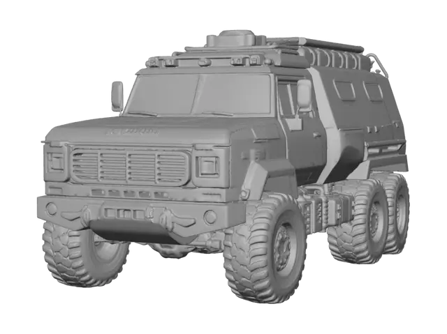3D model for Orange Expedition Rescue Vehicle