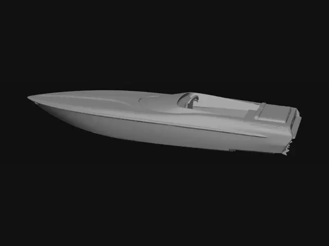 3D model for Red Thunder Hydroplane