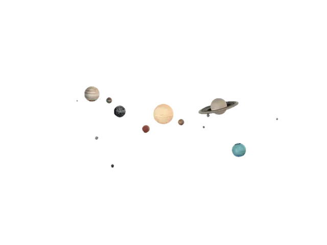 Solar Symphony 3D model, vytvořený pomocí AI