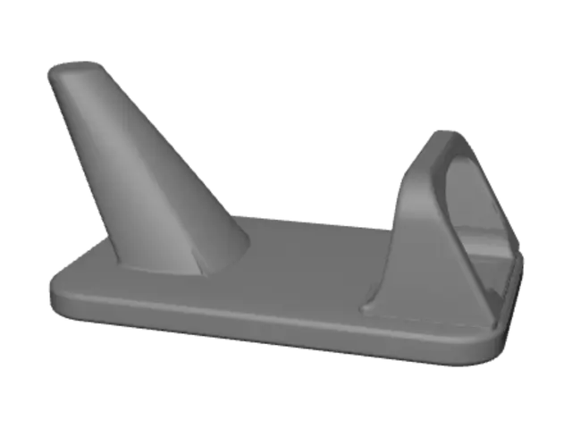3D model for Black plastic peg clip