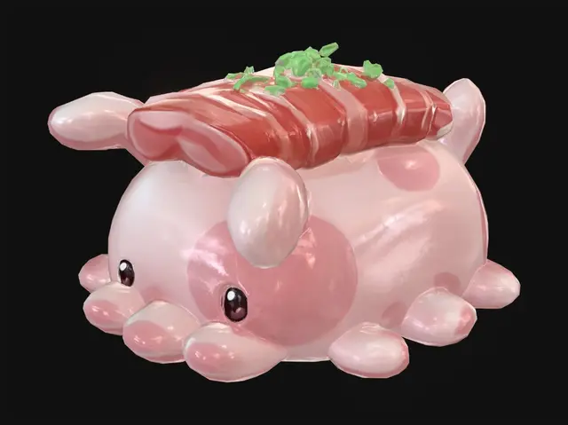 3D model for Salmon Nigiri Pig