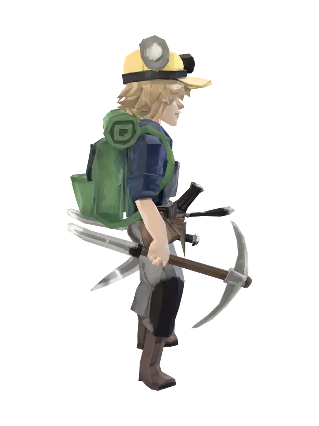 Twinblade Pathfinder - Lowpolly 3D model, vytvořený pomocí AI