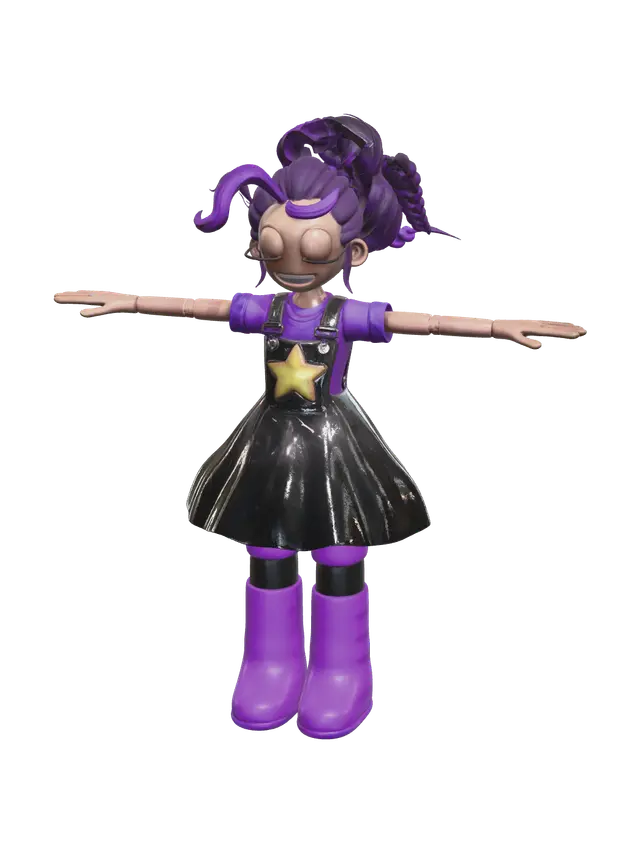 3D model for Weathered Poppy Playtime Chapter 5 Lily Love Braids