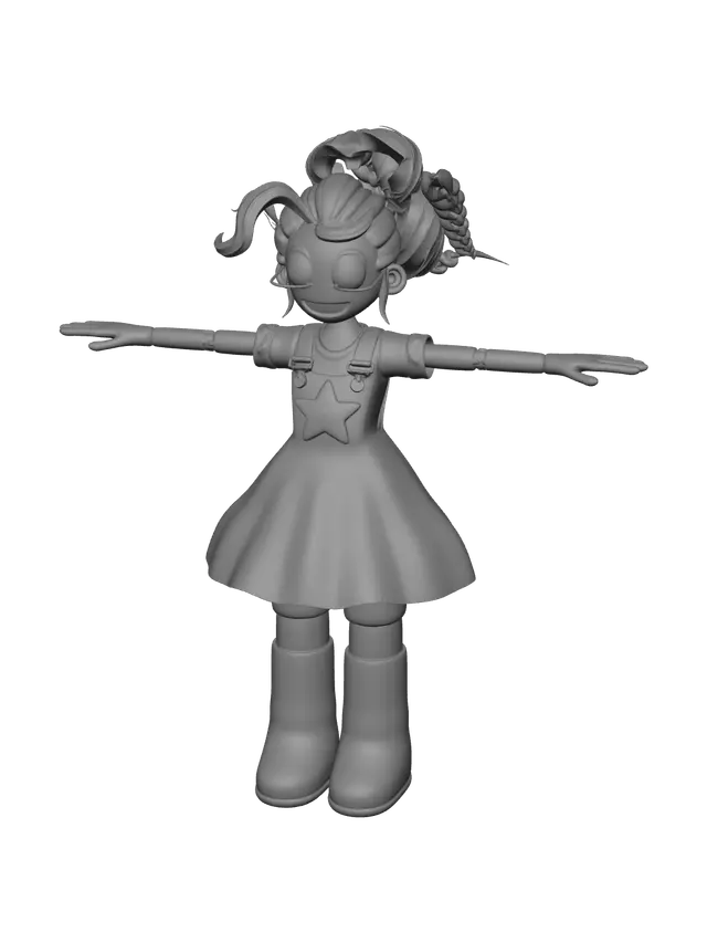 3D model for Weathered Poppy Playtime Chapter 5 Lily Love Braids
