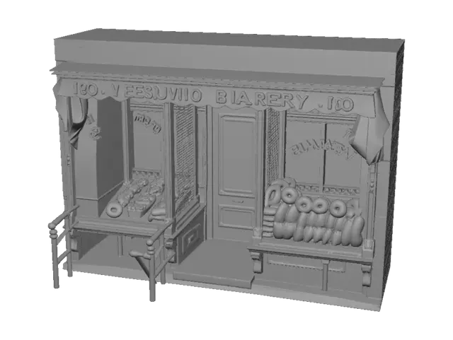 3D model for Vesuvio Bakery storefront
