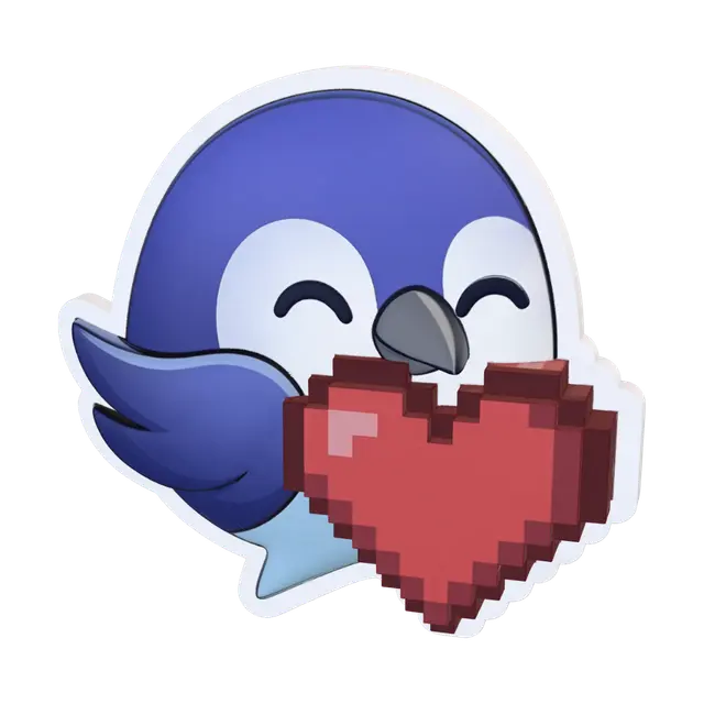 3D model for Pixel Heart Tweet