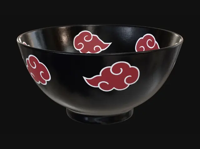 3D model for Single empty ramen bowl, one bowl only, traditional Japanese ramen bowl shape, wide open top, deep hollow interior, slightly flared rim, thin even walls, smooth clean surface, plain neutral grey, no pattern, no decoration, functional tableware, watertight clean topology, flat stable base, centered single object